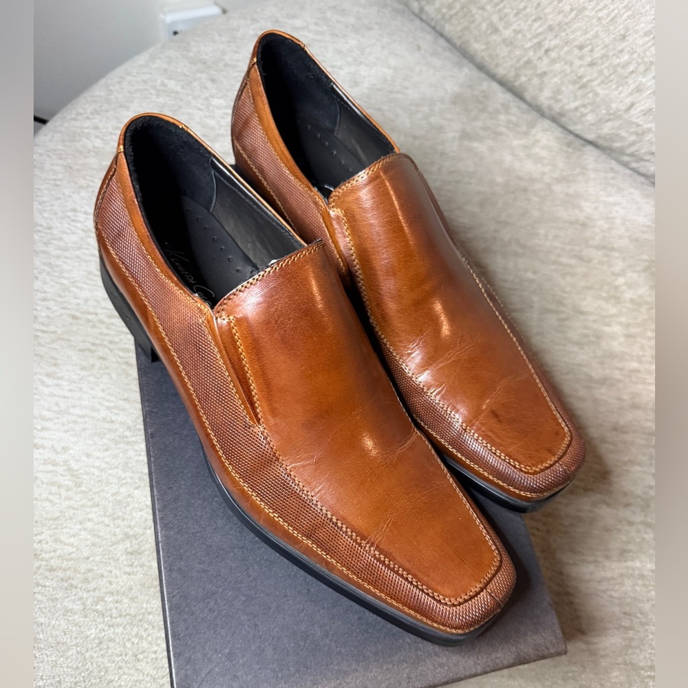 Kenneth Cole New York Brown Leather Loafers